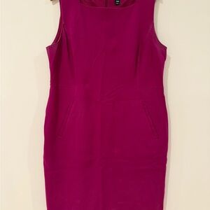 Lands End Magenta Sheath Dress